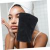 Baluue 3pcs Makeup Gloves Facial Cleaning Mitts for Skin Care Reusable and Washable for Daily Use Shower and Makeup Removal view 2