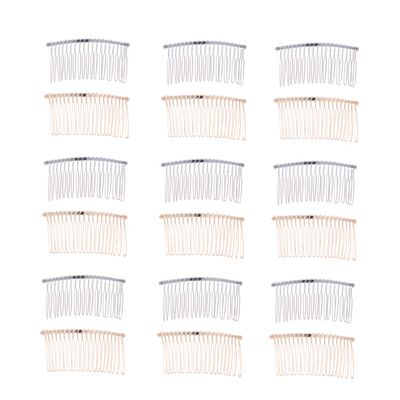 Baluue 20pcs Insertion Hair Combs Minimalist Headdress for Weddings Parties Everyday Wear Silver Teeth Hair Accessories for Women
