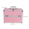 Baluue Handheld Cosmetics Box Durable Makeup Train Case Organizer for Travel Chic with Shoulder Strap Capacity for Beauty Essentials view 4