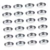 BIUDECO 30pcs Empty Round Metal Pans for Diy Cosmetics Versatile Makeup Accessory for Eyeshadow Blusher Highlighter Lightweight and Portable Aluminum Containers view 1