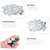 BIUDECO 30pcs Empty Round Metal Pans for Diy Cosmetics Versatile Makeup Accessory for Eyeshadow Blusher Highlighter Lightweight and Portable Aluminum Containers view 2