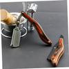 IWOWHERO Wooden Handle Beard Trimmer Men's Razor Portable Lightweight Multi-purpose Simple Design Ideal Present view 4