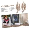Baluue 2pcs Exfoliating Bath Balls Long Shape Shower Sponge Deep Cleansing Body Scrubber for Home Use Quick-Drying Space-Saving Design Soft Supple Material Khaki White Stripes view 3