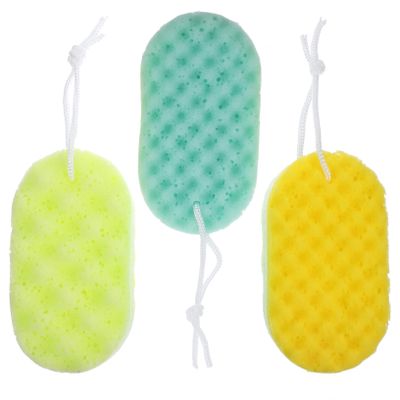 Baluue 3pcs Bathing Sponge Soft Exfoliating Shower Sponges for Deep Cleaning Gentle Skin Care and Relaxation for Daily Use Shower Bath