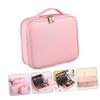 Baluue Adjustable Makeup Bag Travel Cosmetics Case with Hand Strap Pu Leather Organizer for Beauty Tools view 2
