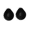 5 Pack Steam Cleaner Brush Heads, Black Plastic Cleaning Accessories view 1