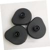 5 Pack Steam Cleaner Brush Heads, Black Plastic Cleaning Accessories view 3