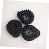 5 Pack Steam Cleaner Brush Heads, Black Plastic Cleaning Accessories view 4