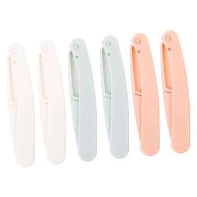 NOLITOY 6pcs Portable Eyebrow Shaper Razor Precision Trimmer for Eyebrows Facial Hair and Bikini Area Design for Safe Storage Grooming Tool for Women