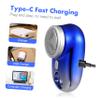 NULYLU Rechargeable Mini Electric Shaver for Men Portable Cordless Razor Gradient Blue with High-definition Display Ergonomic Design for Home Travel and Business Use view 3