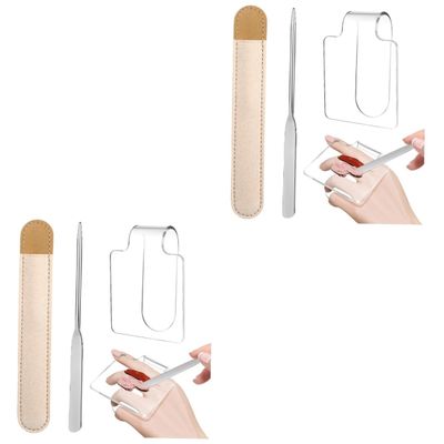 Beatifufu 2pcs Handheld Makeup Mixing Palette Spatula and Storage Bag for Women and Makeup Artists Foundation Palette for Custom Mixing and Blending