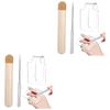 Beatifufu 2pcs Handheld Makeup Mixing Palette Spatula and Storage Bag for Women and Makeup Artists Foundation Palette for Custom Mixing and Blending view 1