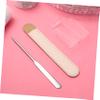 Beatifufu 2pcs Handheld Makeup Mixing Palette Spatula and Storage Bag for Women and Makeup Artists Foundation Palette for Custom Mixing and Blending view 4