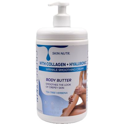 Collagen And Hyaluronic Body Butter Wrinkle Smoothing Cream 31 oz / 878g