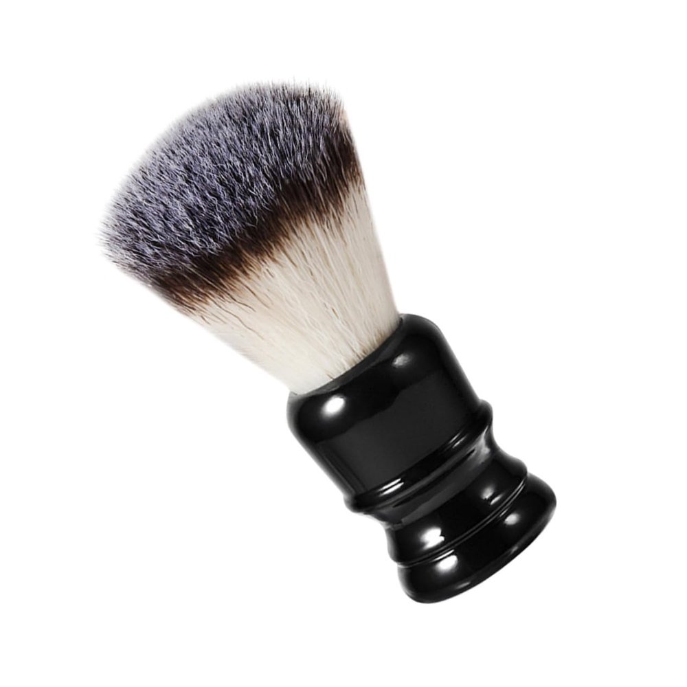 NOLITOY 1pc Portable Beard Brush Resin Handle and Soft Nylon Bristles Simple Grooming Tool for Men for Travel and Daily Use