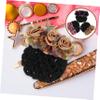 Beatifufu 3pcs Flower Hair Bun Covers Fabric Hair Nets Floral Design for Women for Casual and Formal Occasions for Dancers and Performers view 4