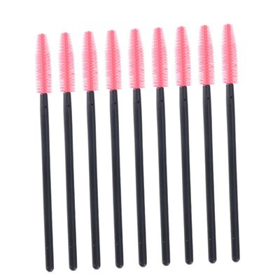 Outanaya 100pcs Silicone Makeup Brush Lash Curler Eyebrow Comb Eyelash Disposable Wands