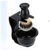 NOLITOY Nylon Shaving Tools Set Shaving Brush Acrylic Stand and Sleek Soap Bowl for Men Grooming Needs -resistant and Easy to Organize view 4