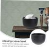 NOLITOY Men's Shaving Soap Bowl Double Layer Sturdy Stainless Steel Shaving Cream Bowl for Barber Shops view 2