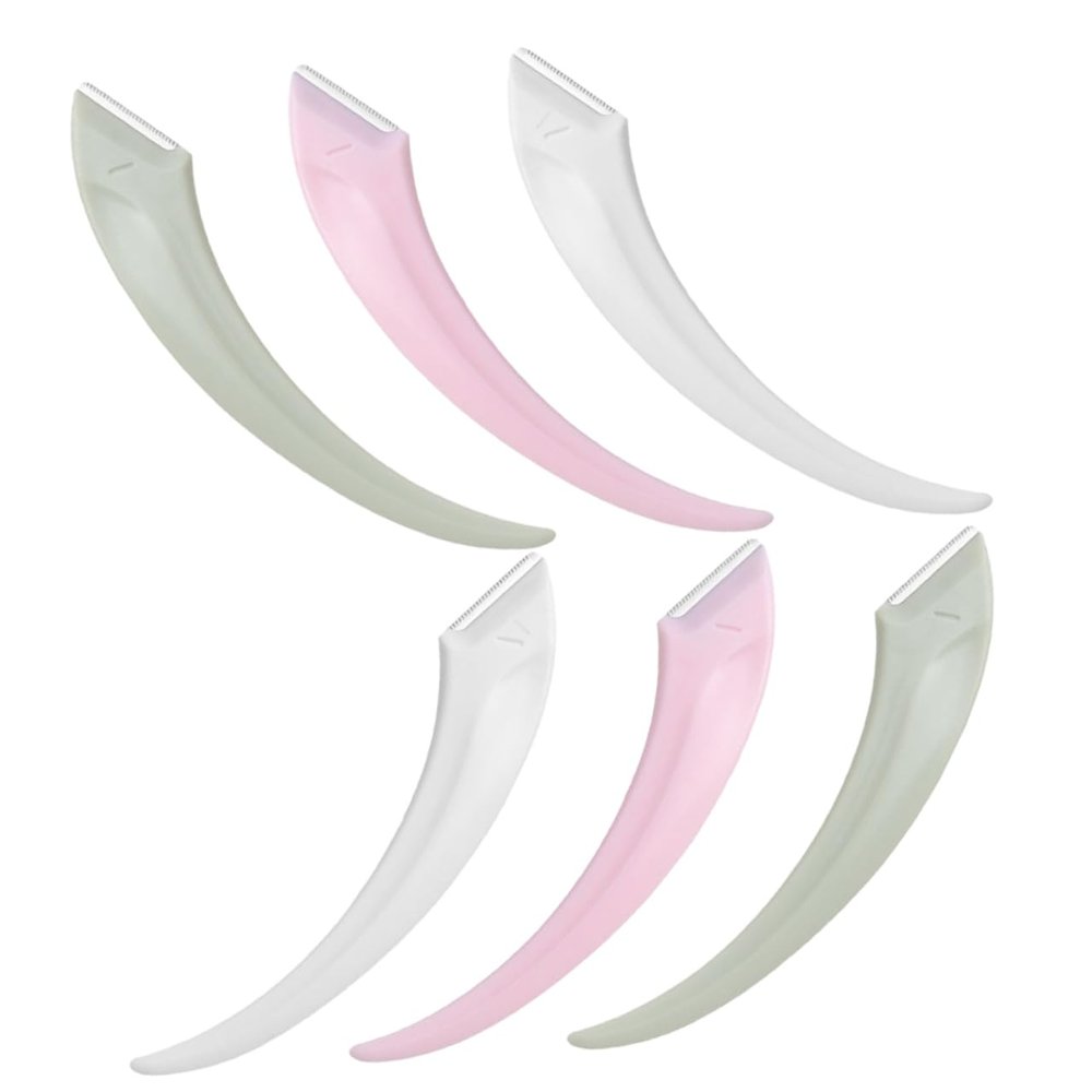 FRCOLOR 6pcs Facial Razor for Women Eyebrow Shaver Face Razor for Men Stainless Steel for Women to Use