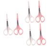 NOLITOY 6pcs Professional Beauty Scissors High Precision Eyelash Brow Trimmer Easy to Use view 1