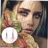 NOLITOY 6pcs Professional Beauty Scissors High Precision Eyelash Brow Trimmer Easy to Use view 2