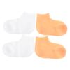 SKISUNO 2pairs Moisturizing Exfoliating Socks for Cracked Feet Reusable Spa Socks for Women Hydrating Elastic Foot Care Lotion White Skin Tone s view 1