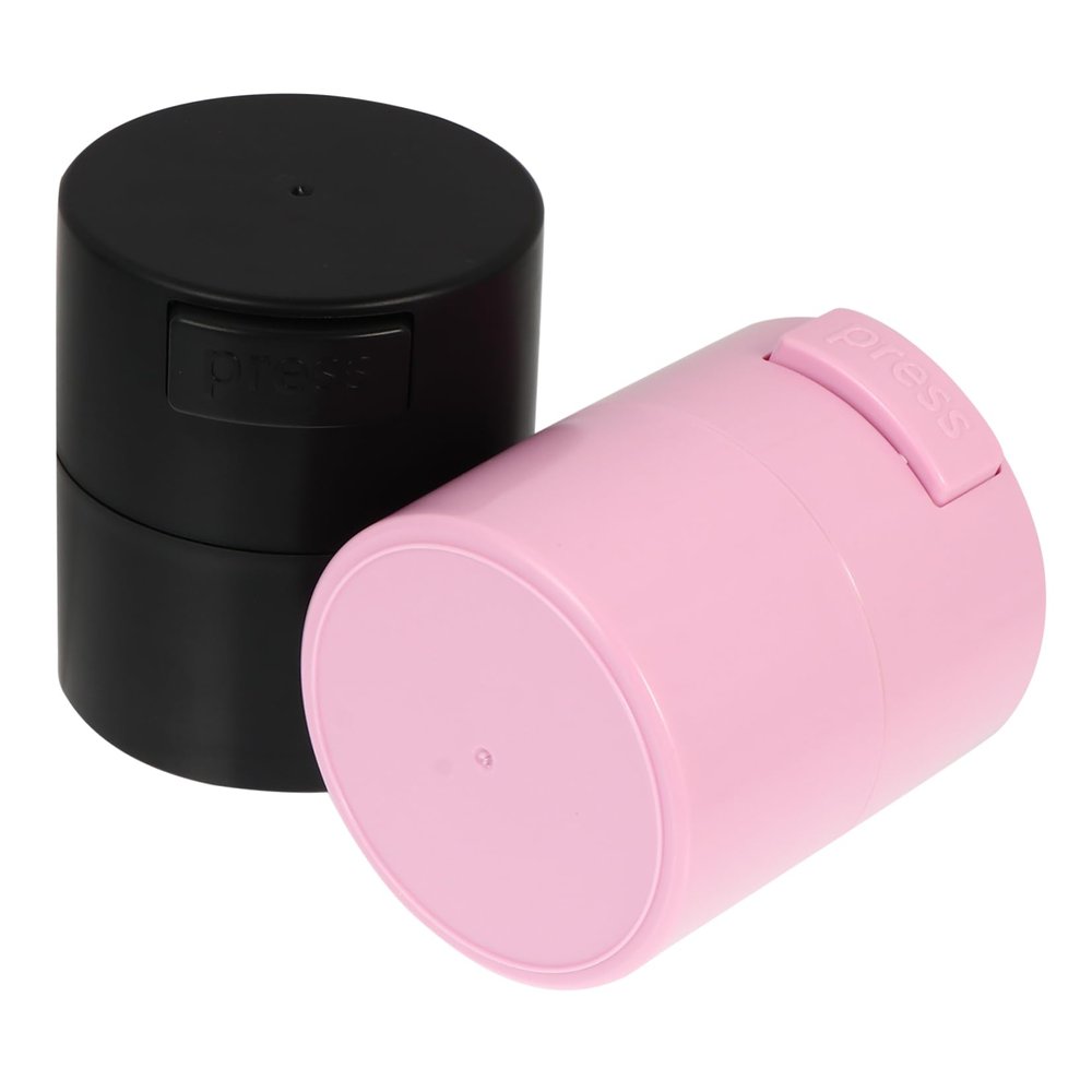 Beatifufu 2Pcs Eyelash Glue Storage Jar, Sealed Lash Extension Case