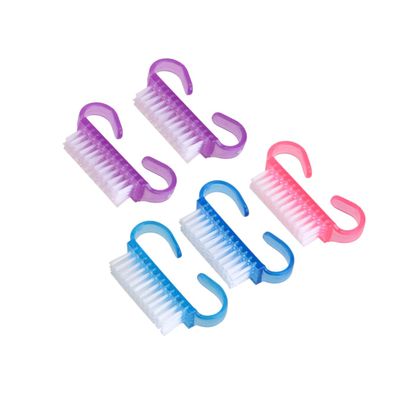 NOLITOY 5 Pack Hand Brush Nail Cleaner Gentle Bristle Dust Brush Nail Scrub for Hand Foot Cleaning Random Color