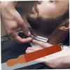 FRCOLOR Cloth Sharpening Belt Rugged Tools Tough Built Tool Razor Sharpening Strap Double-layer Sharpening Strap Sharpener Strop Straight Razor Strop Sharpening Cloth Barber Strop view 2
