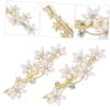 TOVINANNA 2pcs Elegant Pearl Hair Pins Vintage Style Bridal Barrette Rhinestone Headdress for Little Girl Wedding Ceremony view 3