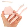NOLITOY 4pcs Eyebrow Trimmer Mini Makeup Tools for Beginners Safe Portable Eyebrow Razors Romantic Purple for Precise Facial Hair Grooming view 4