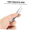 TOVINANNA Multi-Function Nasal Hair Trimming Tool with Round Head Design for Gentle Grooming Portable Stainless Steel Nose Hair Clip with Leather Case for Men and Women view 3