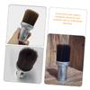 SOESFOUFU 3pcs Salon Hair Duster Brush for Hair Removal and Cleaning Hairdressing Tool for Barbers and Salons Silver Neck Duster Brush for Shaving and Cutting view 2