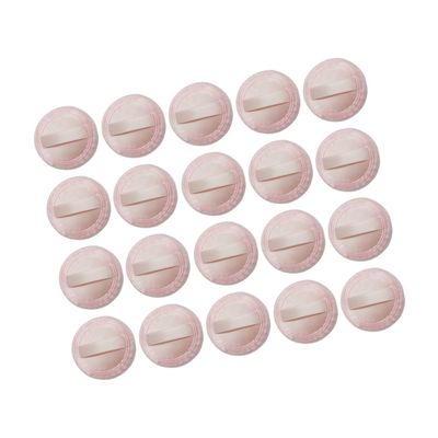 Baluue 20pcs Velour Powder Puff for Loose and Setting Powder Makeup Soft Applicators for Face Design for Home and Salon Use