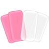 Baluue 4pcs Eyelash Pad Silicone Forehead Stickers for Easy False Eyelash Application Anti- for Sensitive Skin for Beauty Salons and Home Use Transparent Pink view 1