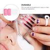 Baluue 4pcs Eyelash Pad Silicone Forehead Stickers for Easy False Eyelash Application Anti- for Sensitive Skin for Beauty Salons and Home Use Transparent Pink view 3