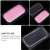 Baluue 4pcs Eyelash Pad Silicone Forehead Stickers for Easy False Eyelash Application Anti- for Sensitive Skin for Beauty Salons and Home Use Transparent Pink view 4