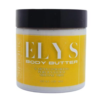 Sinarie Emulsified Body Butter - Luxurious Moisturizing Lotion with Shorea, Squalane, Coconut Oil & Kokum Butter, 4 oz (4 oz., Elys - Warm & Comforting)