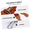 MERRYHAPY Straight Razor Strop Double-sided Sharpening Belt Leather Razor Sharpening for Haircut Tools view 3