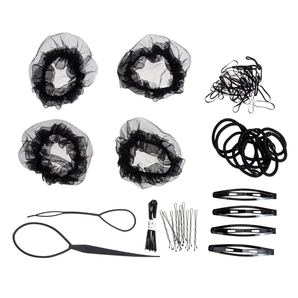 Baluue Hair Nets for Women Girls Elastic Net Hair Ties Bun Invisible Dance Accessories