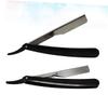 Beatifufu 4pcs Manual Folding Straight for Men Barbershop Shaving Tool for Beard and Hair Grooming Space-saving Design Less Skin Irritation view 4