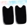 KOMBIUDA Scraping Therapy Tool Set 2pcs Black Buffalo Horn Plates Facial Massager Skin Care view 4