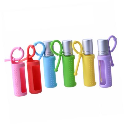 Baluue 6pcs Silicone Roller Bottle Cover Protective Sleeves Vibrant Colors and Design for Easy Carrying