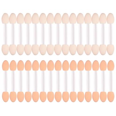 Baluue 30pcs Double-ended Sponge Eyeshadow Applicators Women Makeup Brush for Precision Eye Looks for Travel Parties and Daily Use Smooth for Skin-friendly Application