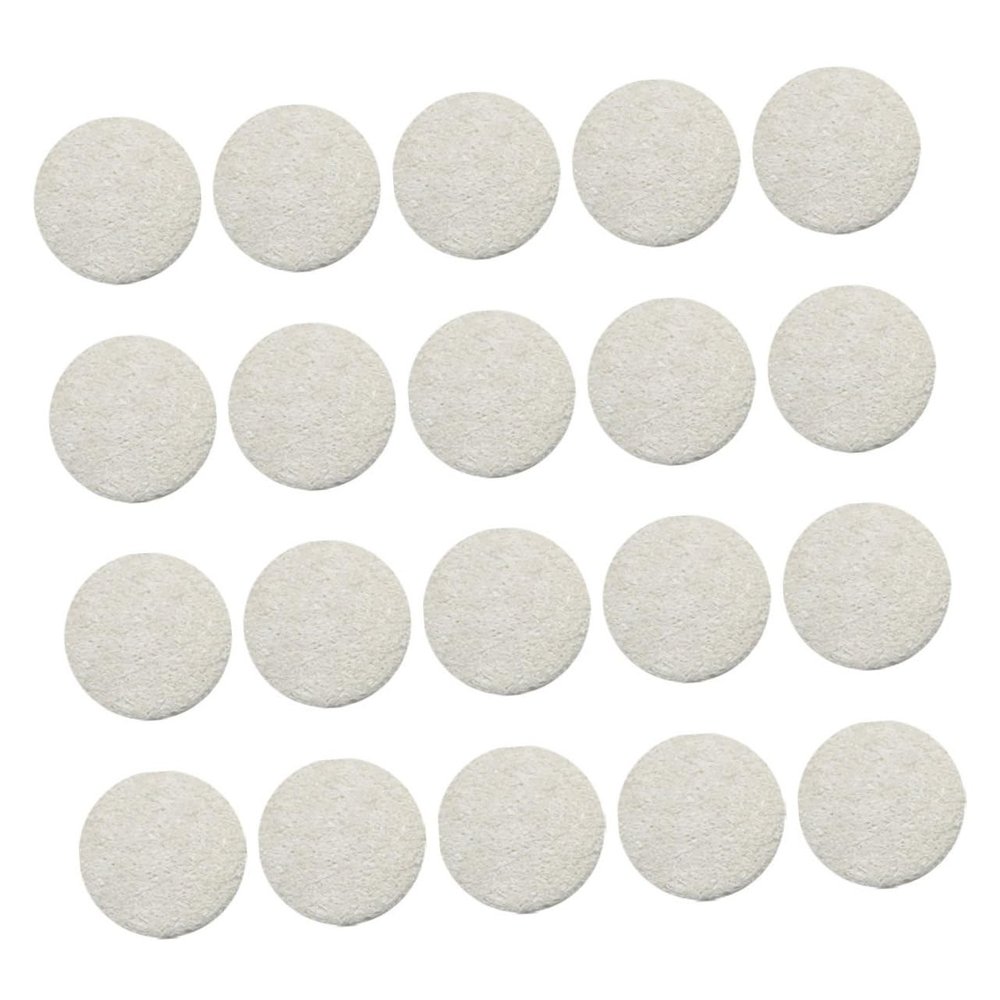 HONMEET 20pcs Natural Loofah Makeup Remover Pads Facial Cleansing Wipes for Travel Home Use Lightweight Eco-friendly Skin Cleansing