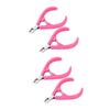 Beatifufu 4pcs Nail Tools Cuticle Manicure Clamp for Salons Home Use Nail Art Tool Kit Plastic Handle Care Accessories view 1