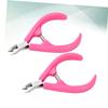 Beatifufu 4pcs Nail Tools Cuticle Manicure Clamp for Salons Home Use Nail Art Tool Kit Plastic Handle Care Accessories view 3