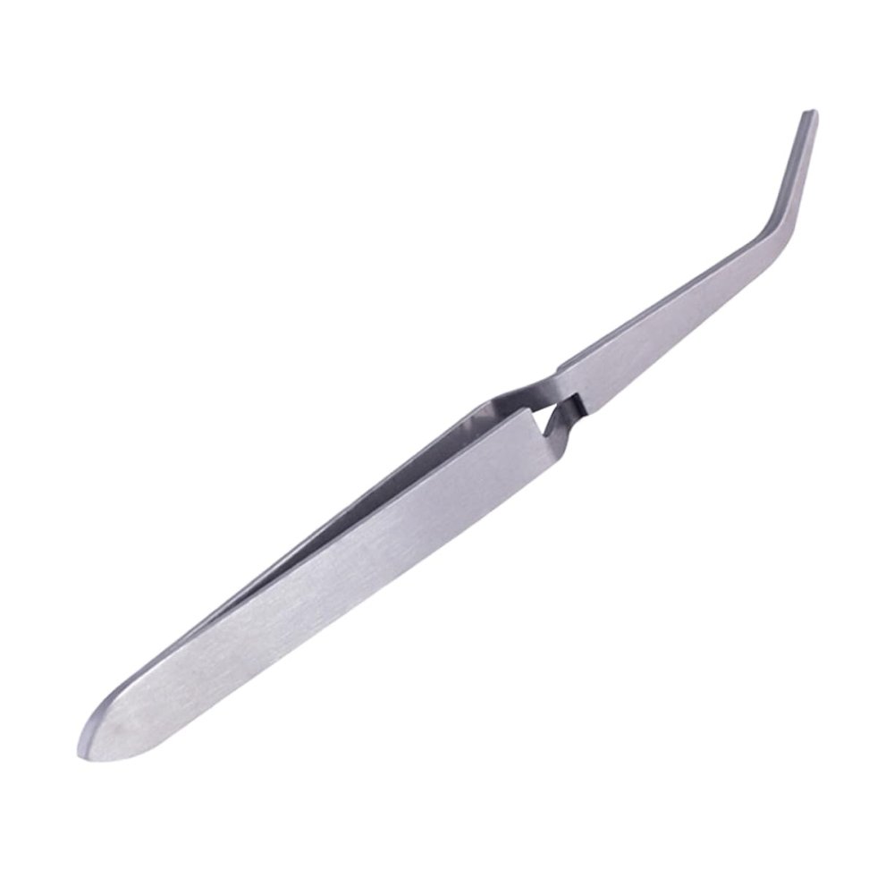Beatifufu 1pc Professional Nail Nipper Tool for Nail Art Rhinestone Picker and Precision Clipping Silver for Salons and Home Use