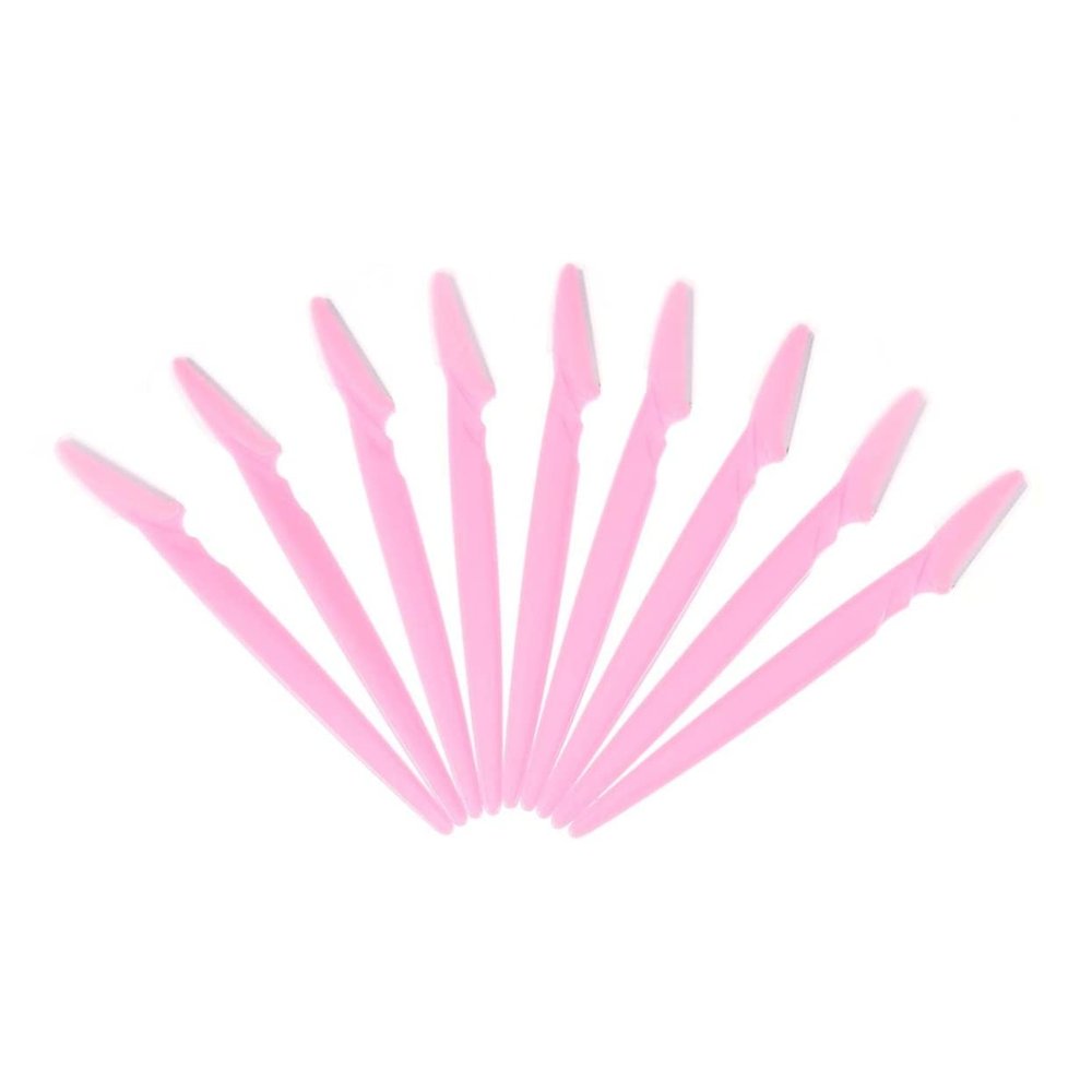 FOMIYES 30pcs Portable Stainless Steel Eyebrow Razors Simple Trimmers for Women Travel-friendly Facial Pink Easy to Clean and Store